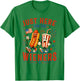 Just Here for The Wieners Funny Hot Dog 4th of July American T-Shirt - T-Shirt | Irish Green