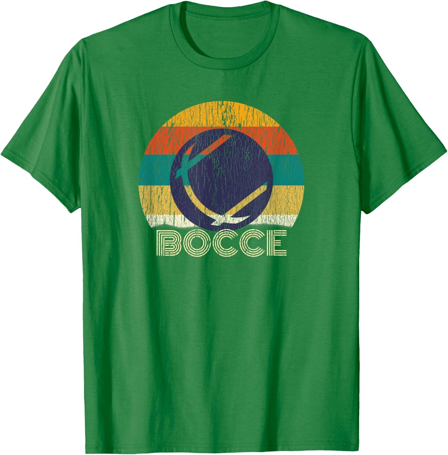 Vintage Bocce Shirt Retro 70's Men Women Gift Bocce Ball T-Shirt - T-Shirt | Irish Green