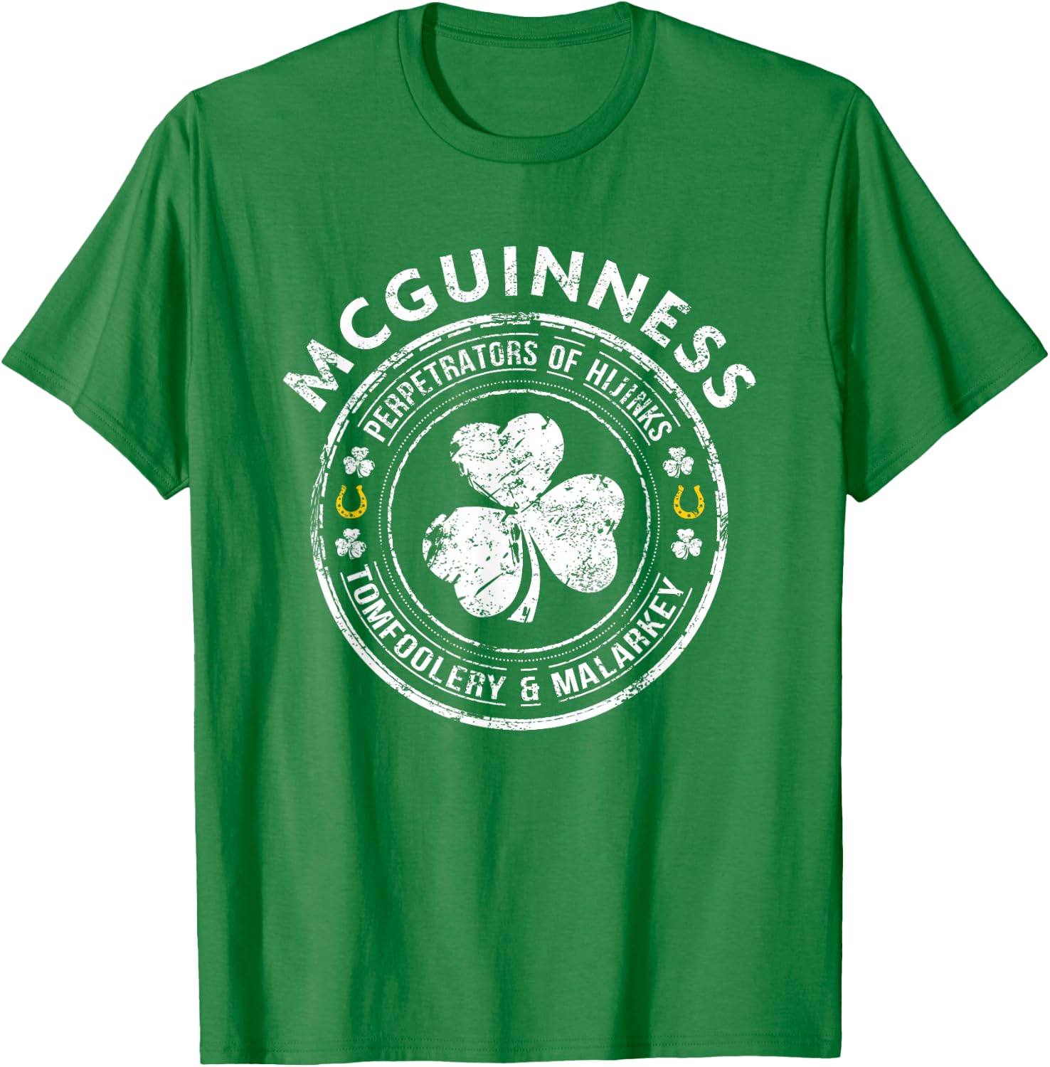 McGuinness Irish Family Name T-Shirt - T-Shirt | Irish Green