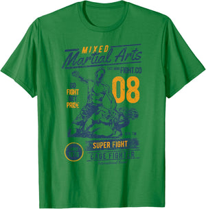 Vintage Retro MMA Outfit Men Mixed Martial Arts T-Shirt - T-Shirt | Irish Green