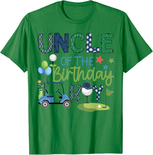 Uncle Of The Birthday Boy Hole in One Golf Sport T-Shirt - T-Shirt | Irish Green