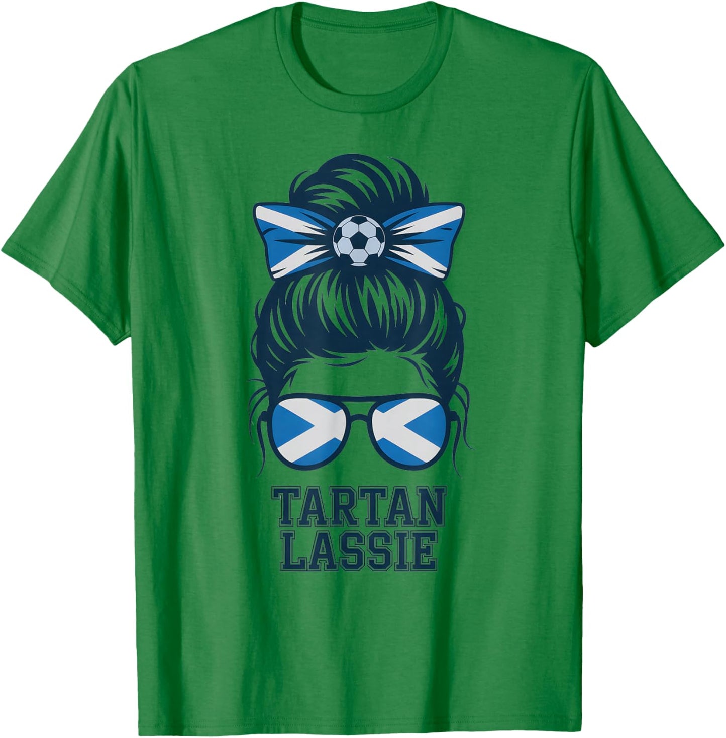 Pretty Scottish Girl Tartan Lassie Trip Vacation Favorite T-Shirt - T-Shirt | Irish Green