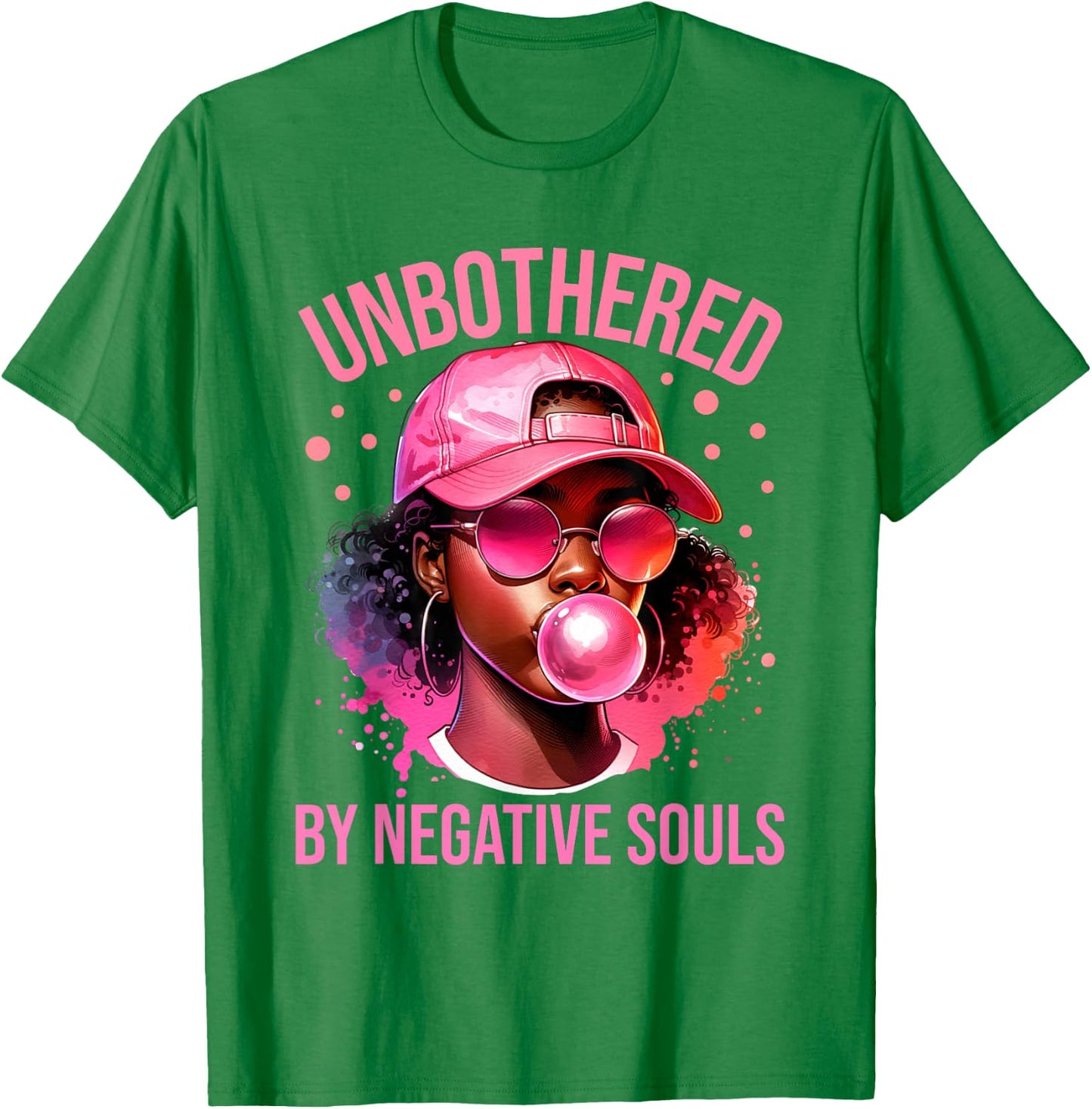 Unbothered Women Black Pride African American Girls Melanin T-Shirt - T-Shirt | Irish Green