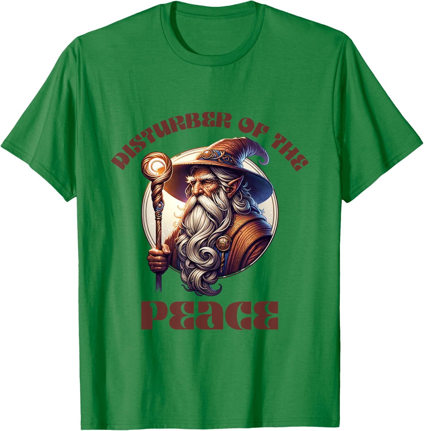 Disturber of the Peace Wizard, Witch, Warlock. T-Shirt - T-Shirt | Irish Green