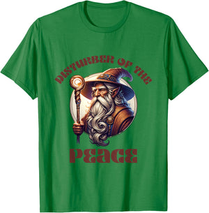 Disturber of the Peace Wizard, Witch, Warlock. T-Shirt - T-Shirt | Irish Green