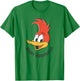 Woody Woodpecker Classic Smile T-Shirt - T-Shirt | Irish Green