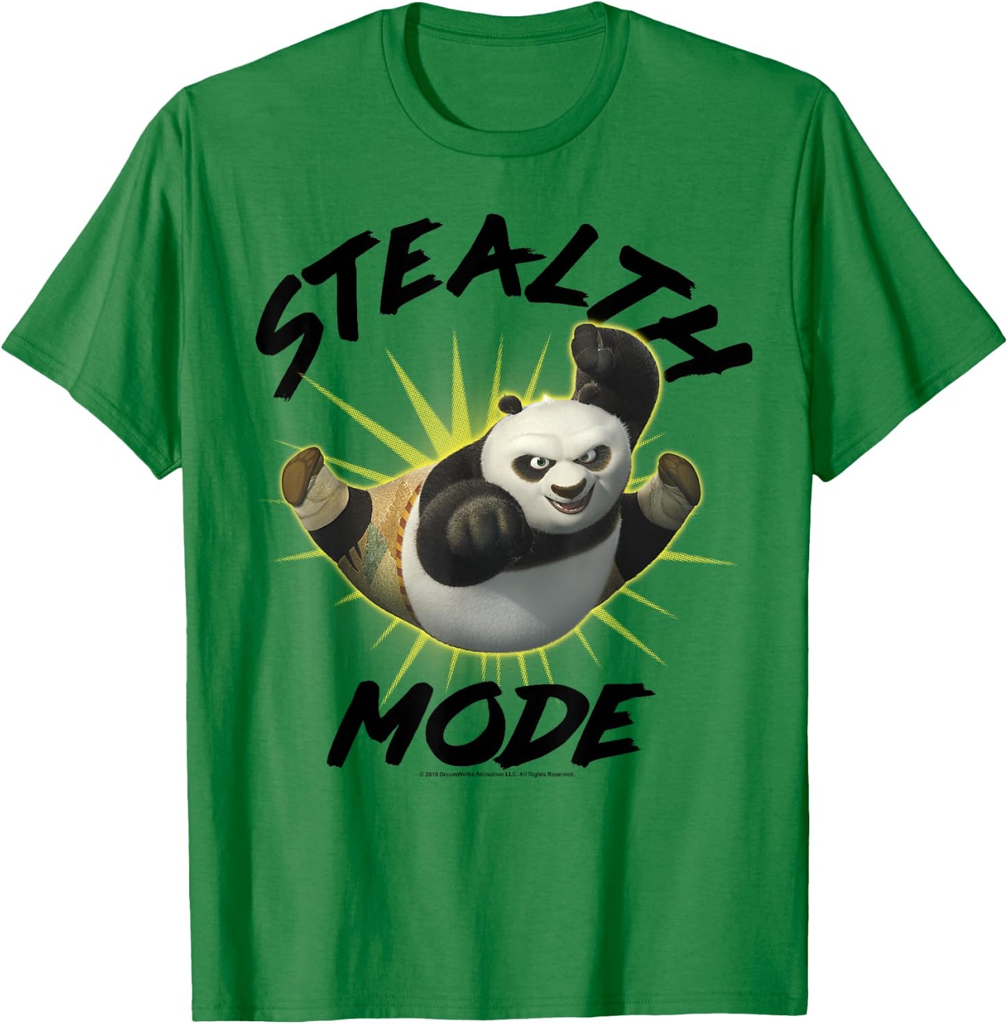 Kung Fu Panda Stealth Mode Po Portrait T-Shirt - T-Shirt | Irish Green