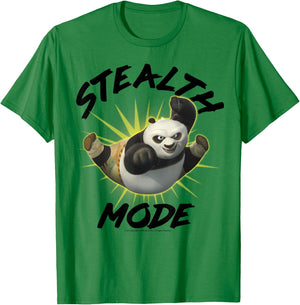 Kung Fu Panda Stealth Mode Po Portrait T-Shirt - T-Shirt | Irish Green