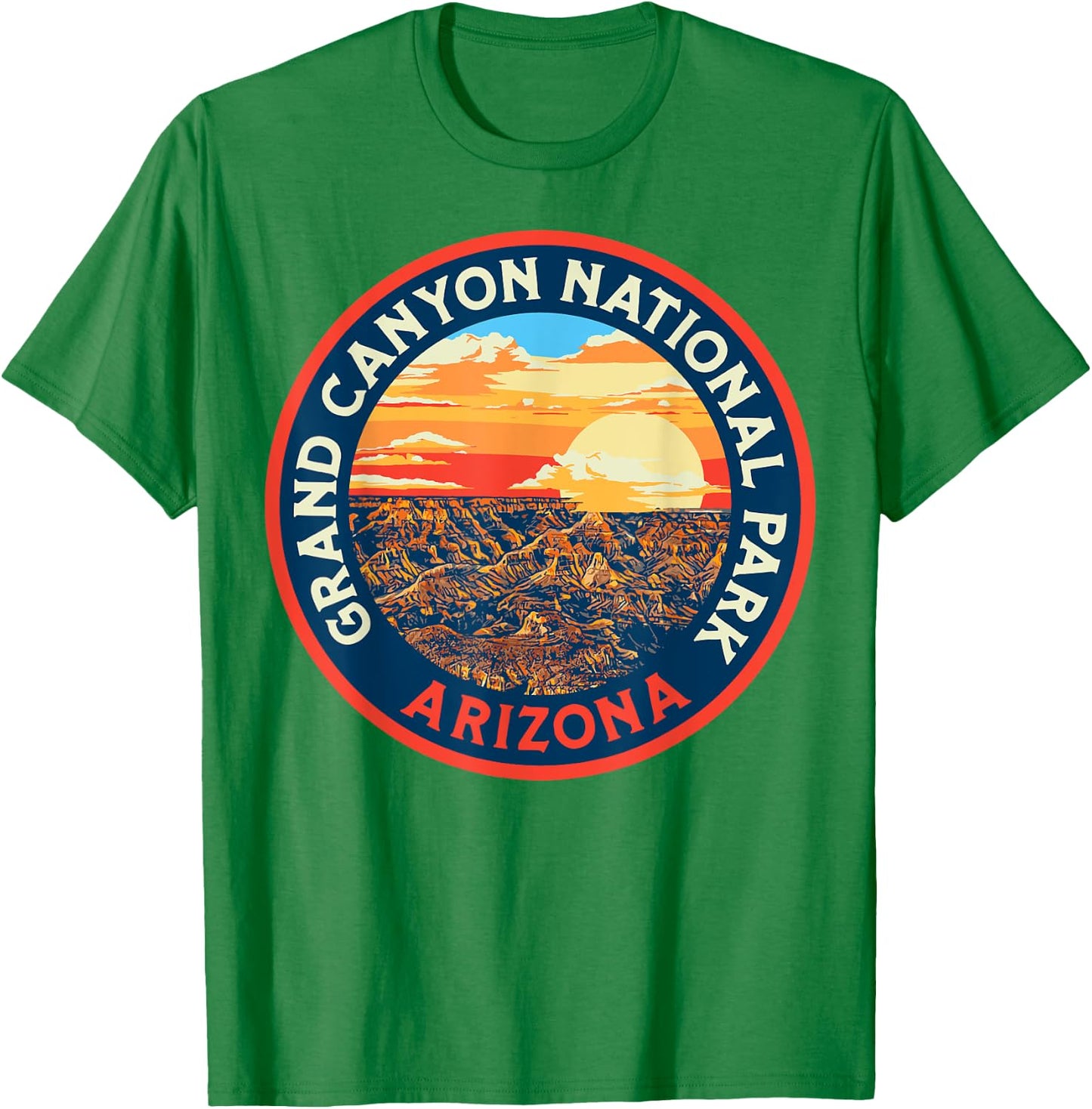 Vintage Grand Canyon National Park Retro 80s Graphic T-Shirt - T-Shirt | Irish Green