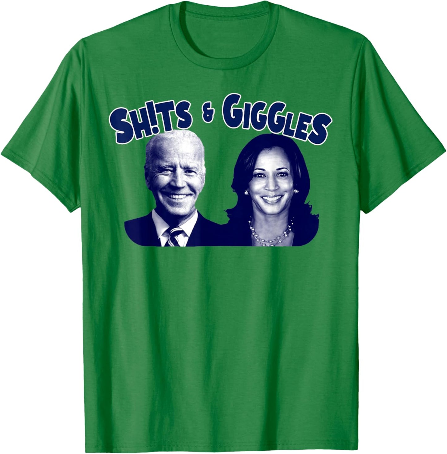 Shits & Giggles Biden Kamala Harris T-Shirt - T-Shirt | Irish Green