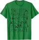 Fencing Vintage Chart Retro Funny Fencing Sports T-Shirt - T-Shirt | Irish Green
