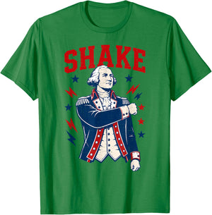 Funny Shake and Bake 4th of July Couple Matching T-Shirt - T-Shirt | Irish Green