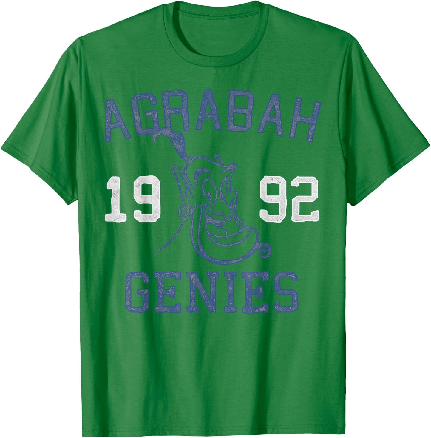 Disney Aladdin Genie Agrabah Genies 1992 Graphic T-Shirt - T-Shirt | Irish Green