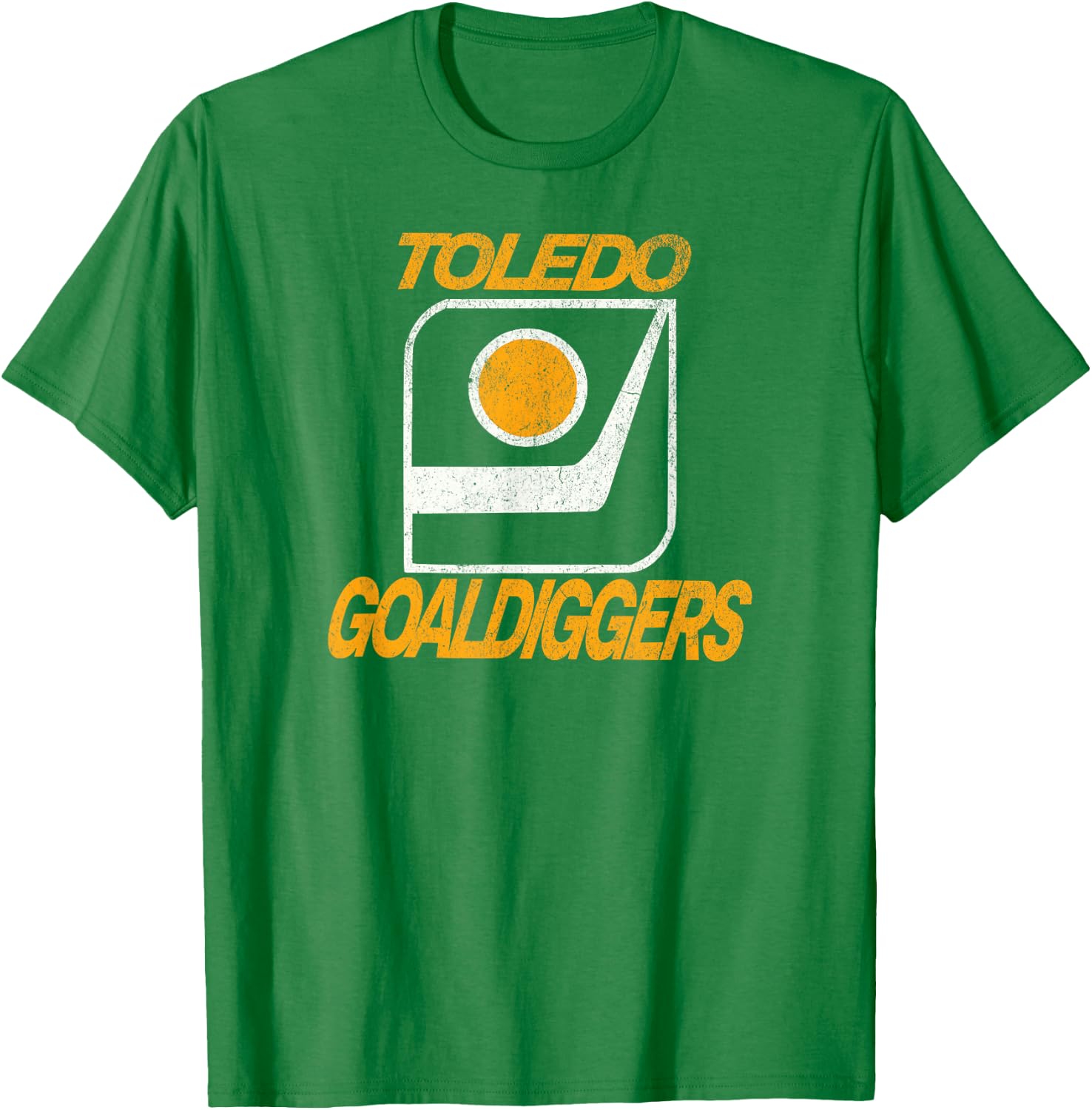Defunct Hockey Team Toledo Goaldiggers Hockey T-Shirt - T-Shirt | Irish Green
