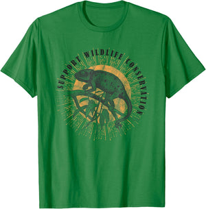 Chameleon Wildlife Conservation Animal Reptile Lover Gift T-Shirt - T-Shirt | Irish Green