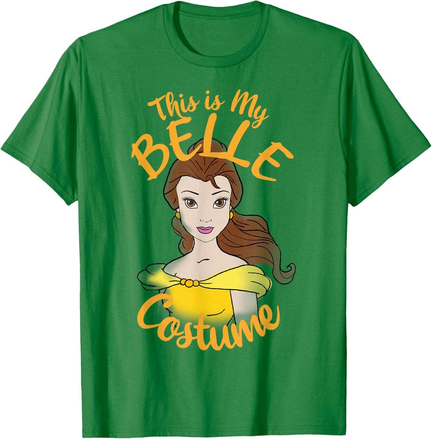 Disney Beauty And The Beast Belle My Costume Halloween T-Shirt - T-Shirt | Irish Green