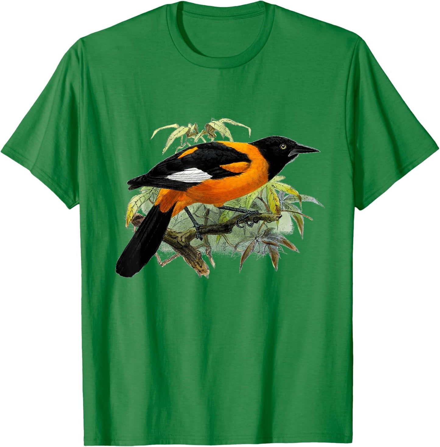 Vintage Oriole bird common in Baltimore Maryland T-Shirt - T-Shirt | Irish Green