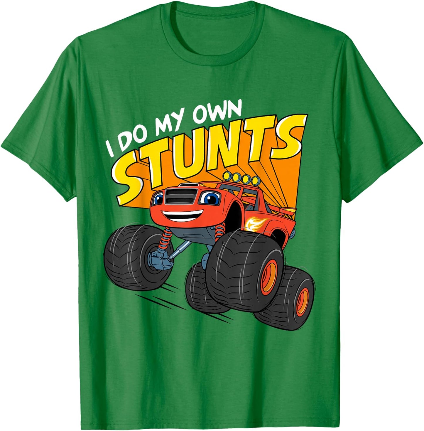 Blaze & The Monster Machines Blaze (I DO MY OWN STUNTS) T-Shirt - T-Shirt | Irish Green