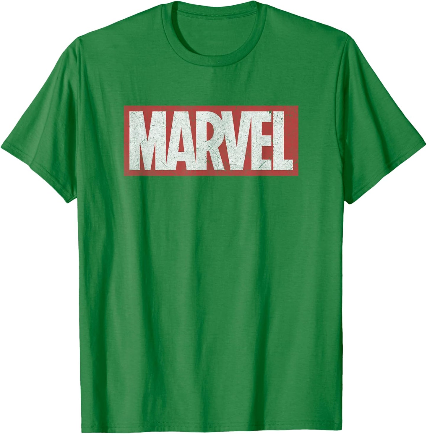 Marvel Classic Distressed Logo Graphic C1 T-Shirt - T-Shirt | Irish Green