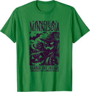 Anoka Minnesota Since 1920 Grande Day Parade Halloween Mecca T-Shirt - T-Shirt | Irish Green