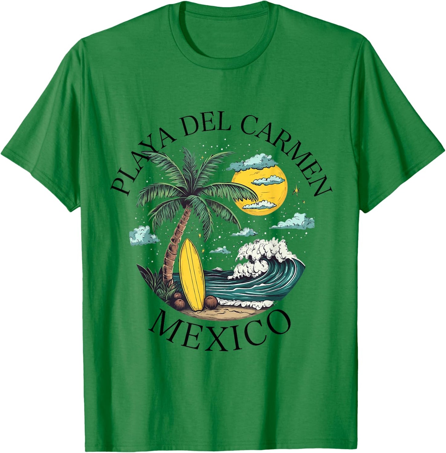 Playa Del Carmen Mexico Souvenir Mexican Vacation Men Women T-Shirt - T-Shirt | Irish Green