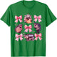 Moo Deng Baby Pink Coquette Pygmy Hippo Cute Coquette Bows T-Shirt - T-Shirt | Irish Green