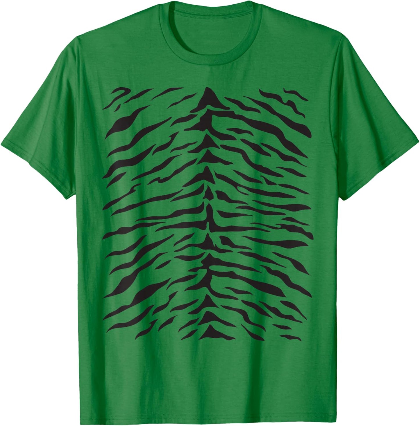 White Tiger Print Cute Costume Idea Stripes Pattern T-Shirt - T-Shirt | Irish Green