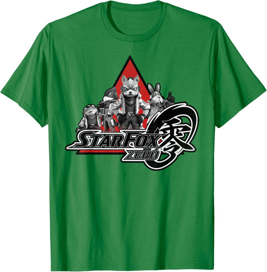 Nintendo Star Fox Zero Group Shot Of Four Graphic T-Shirt - T-Shirt | Irish Green