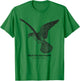Vintage Animal Retro Wildlife Red-Tailed Hawk T-Shirt - T-Shirt | Irish Green