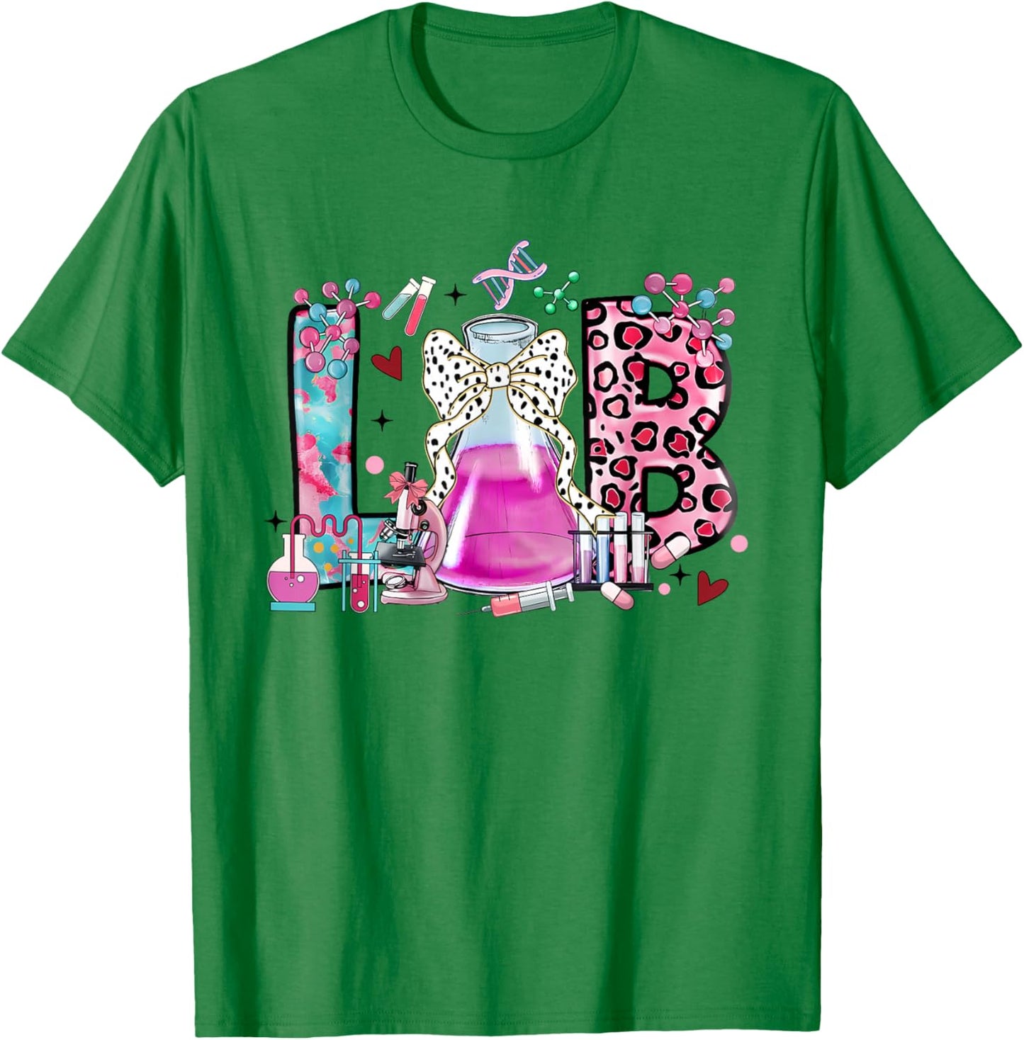 Lab Tech Laboratory Scientist Lab Week 2025 Lab Life T-Shirt - T-Shirt | Irish Green