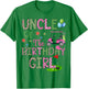 Uncle Of The Birthday Girl Hole In One Golf 1St Bday T-Shirt - T-Shirt | Irish Green