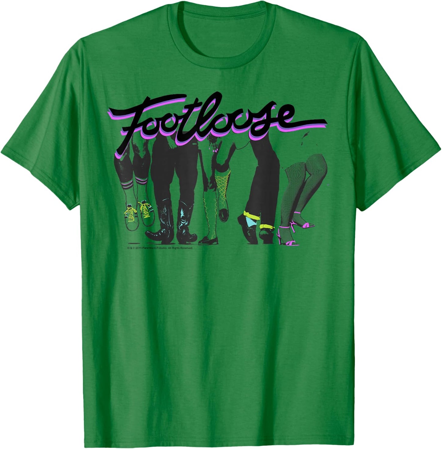 Footloose Dancing Feet Title Logo T-Shirt - T-Shirt | Irish Green