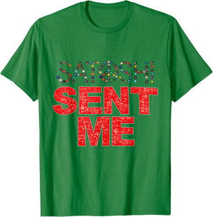 Funny First Name Vintage Satoshi Sent Me Men Women T-Shirt - T-Shirt | Irish Green