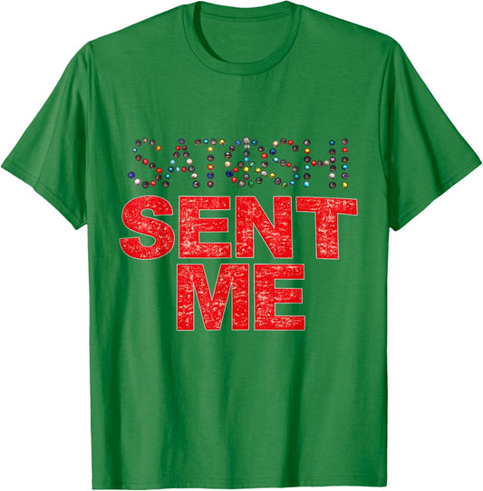 Funny First Name Vintage Satoshi Sent Me Men Women T-Shirt - T-Shirt | Irish Green