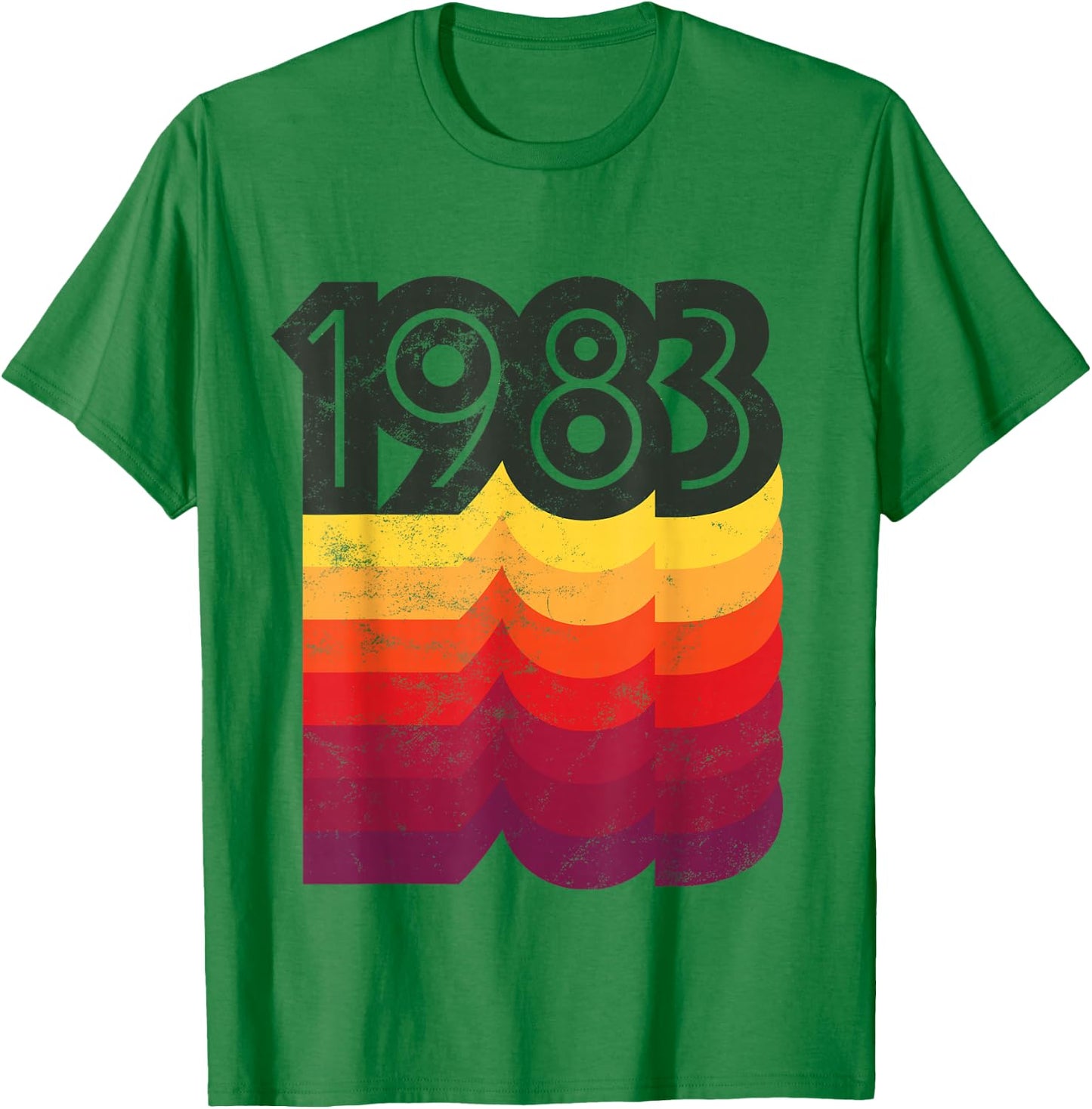 Birthday 80s Style Retro 1983 T-Shirt - T-Shirt | Irish Green