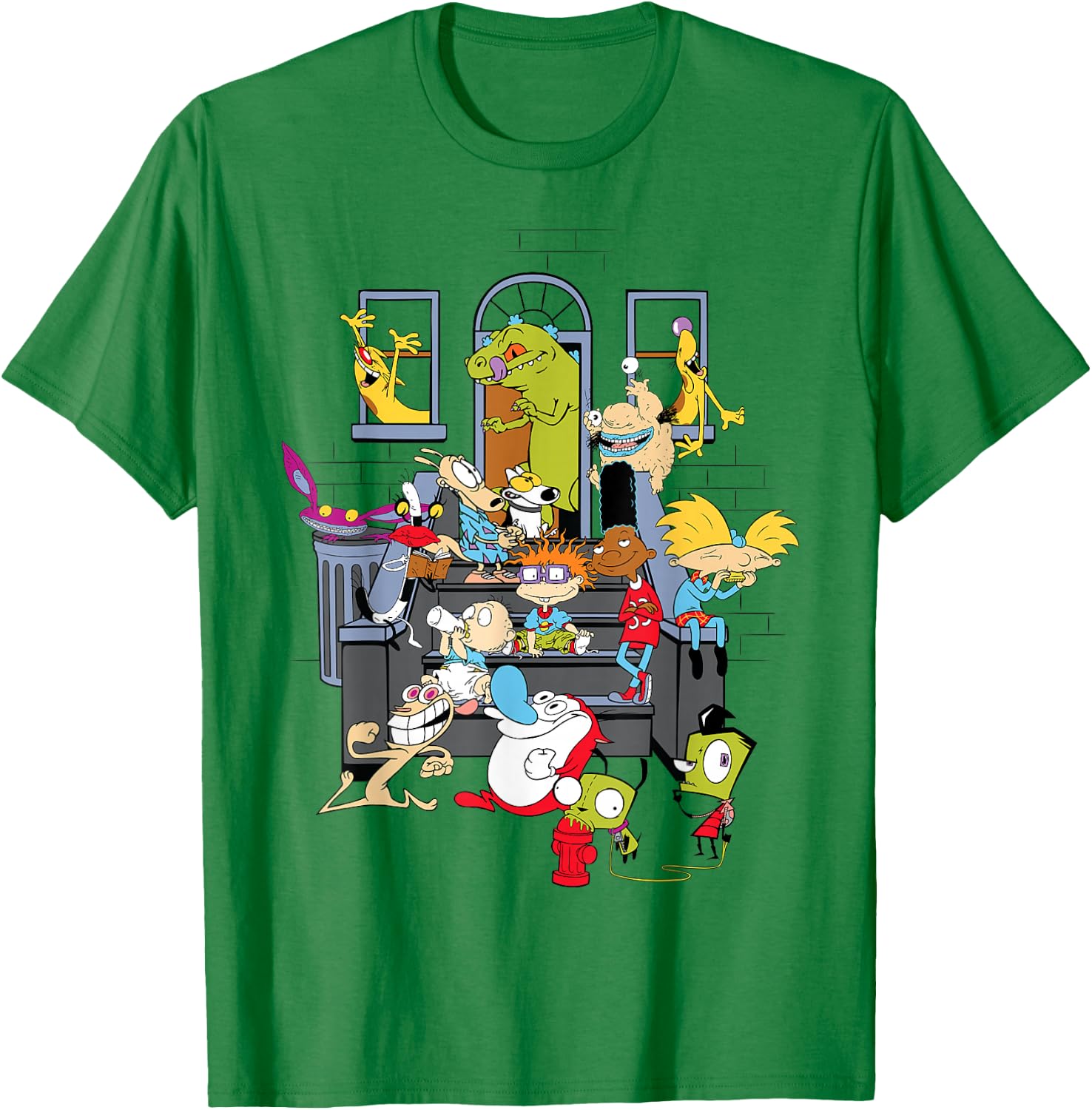 Nickelodeon Classic Characters Apartment Hangout T-Shirt - T-Shirt | Irish Green