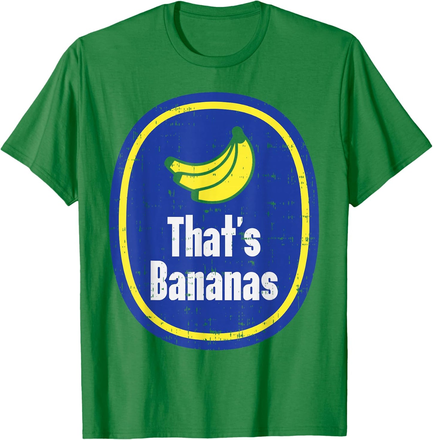 Thats Bananas Sticker Funny Fruit Lazy DIY Halloween Costume T-Shirt - T-Shirt | Irish Green