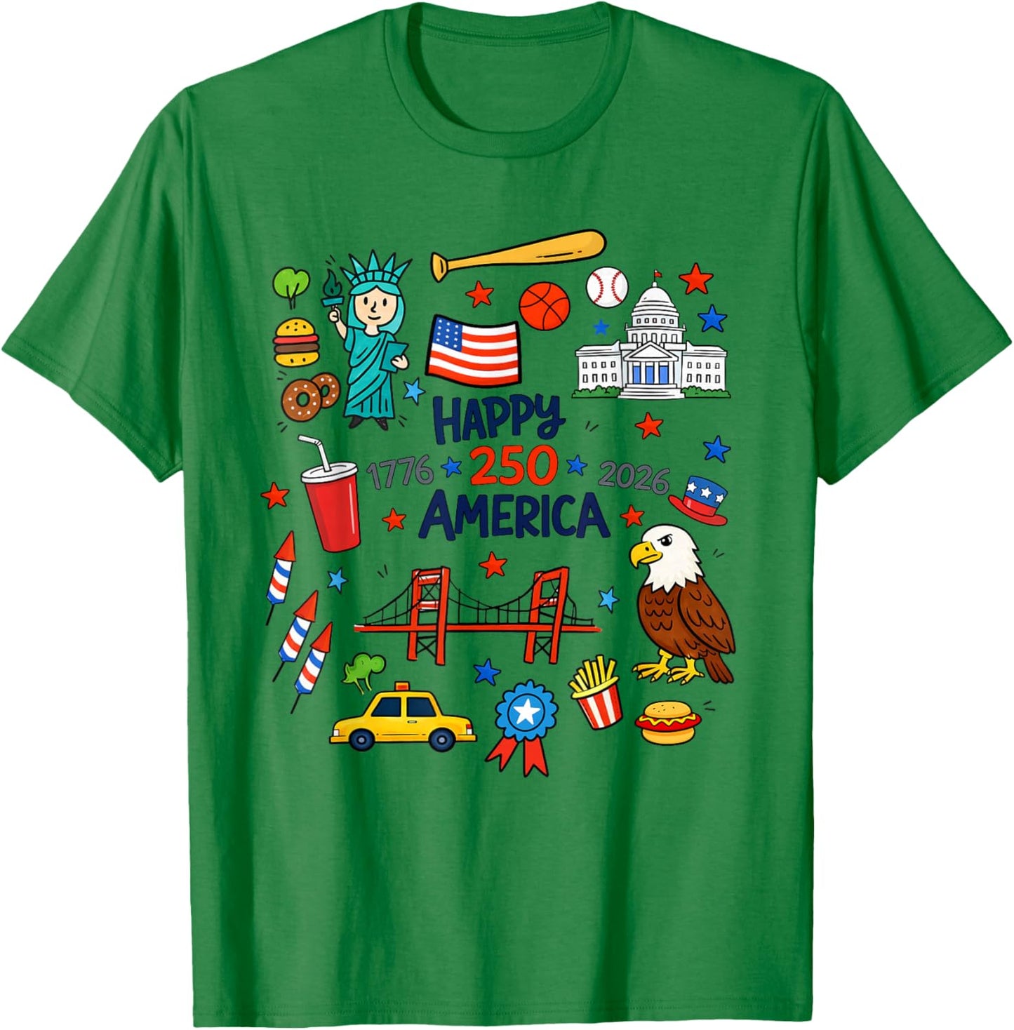 250 Years USA American 250th Toddler Boys T-Shirt - T-Shirt | Irish Green