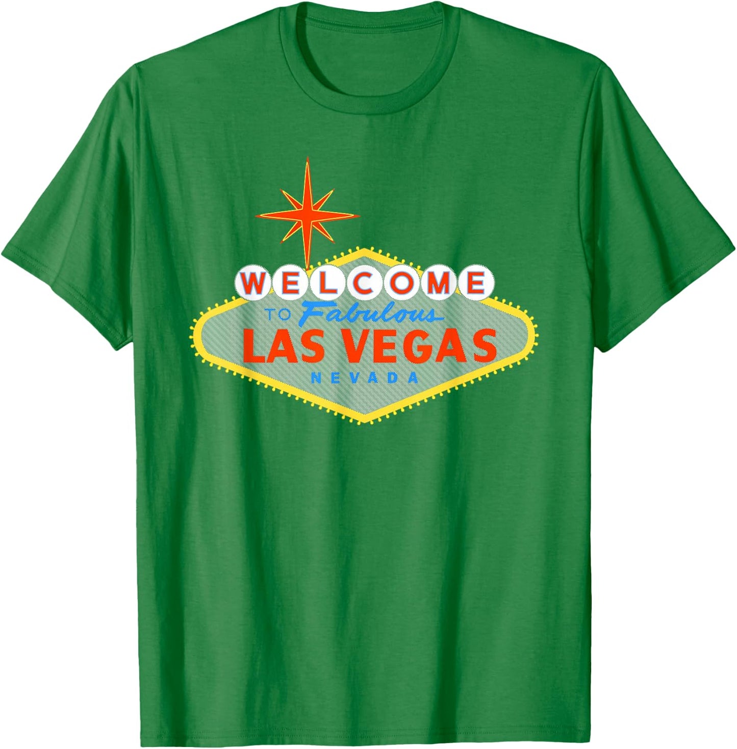 Welcome to Las Vegas Fabulous Nevada Sign T-Shirt - T-Shirt | Irish Green