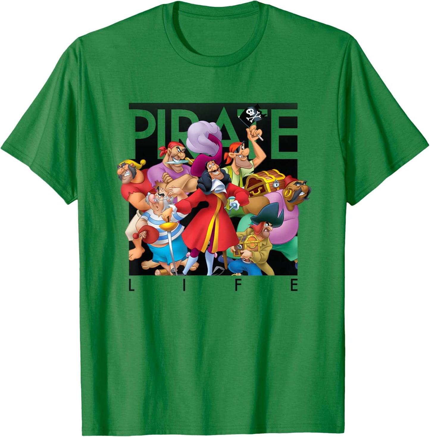 Disney - Pirate Life Captain Hook T-Shirt - T-Shirt | Irish Green