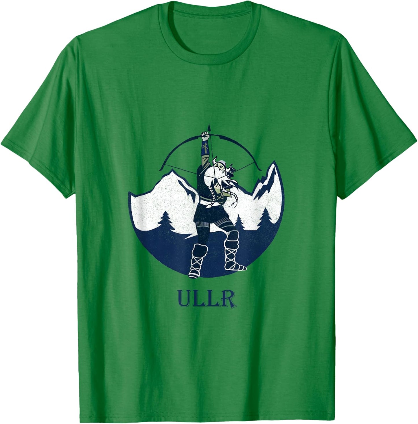 Ullr Norse God Of Archery Vintage Norwegian Hunting T-Shirt - T-Shirt | Irish Green