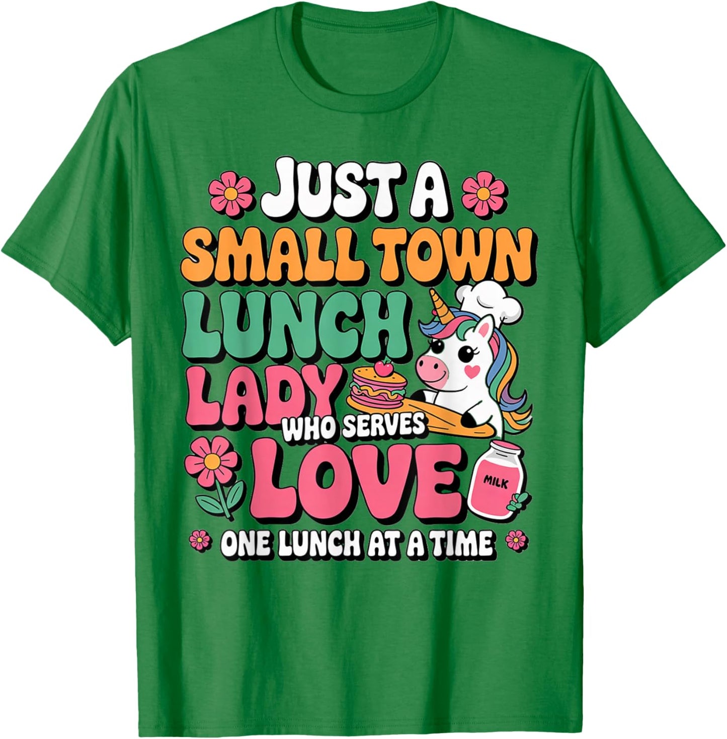Lunch Lady School Cafeteria Crew T-Shirt - T-Shirt | Irish Green