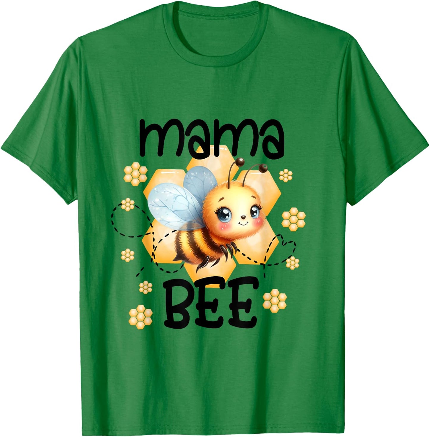 Family Bee Shirts Mama Mom First Bee Day Outfit Birthday T-Shirt - T-Shirt | Irish Green