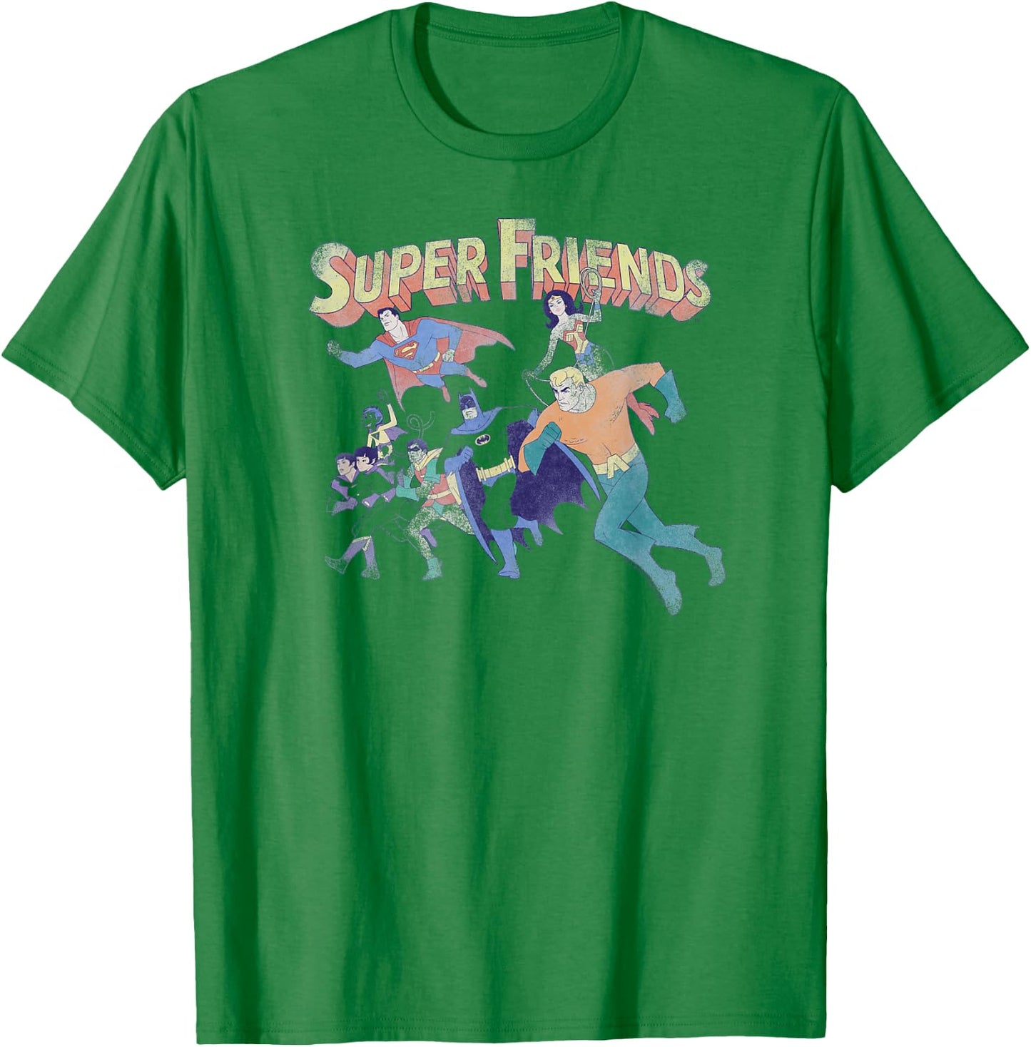 Justice League Super Friends T-Shirt - T-Shirt | Irish Green