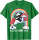 Panda Riding Unicorn Funny Haters Gonna Hate Pandicorn Girls T-Shirt - T-Shirt | Irish Green