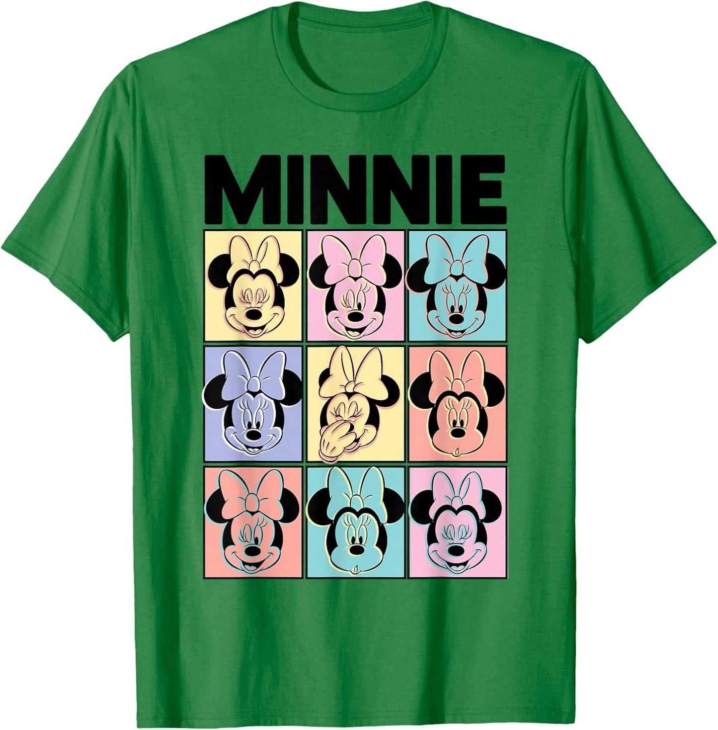 Disney - Minnie Mouse Pastel Boxes T-Shirt - T-Shirt | Irish Green