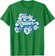 Roller Derby Skate Shirt - Holy Roller - Blue Distressed T-Shirt - T-Shirt | Irish Green