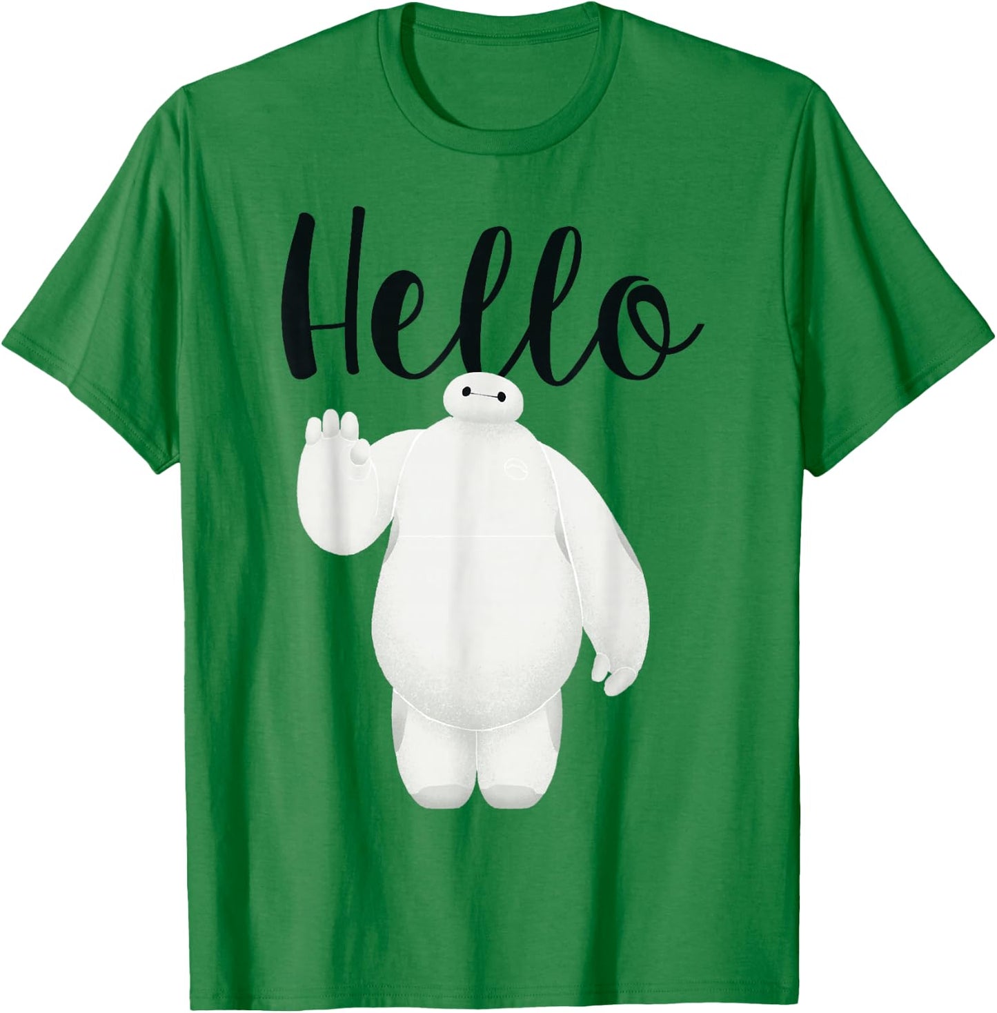 Disney Big Hero 6 Baymax Hello Wave Graphic T-Shirt - T-Shirt | Irish Green