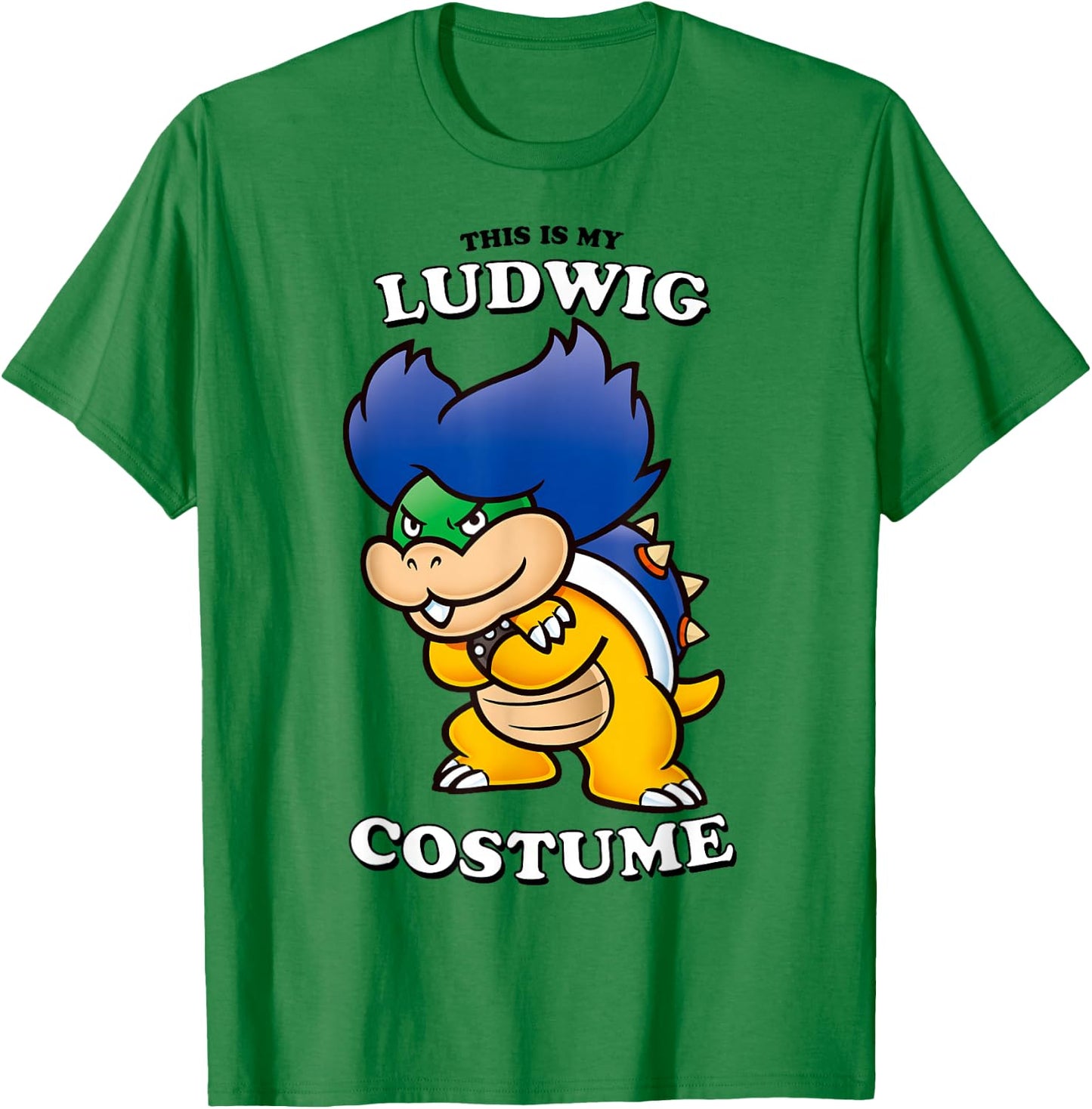 Super Mario Bros Halloween This Is My Ludwig Costume T-Shirt - T-Shirt | Irish Green