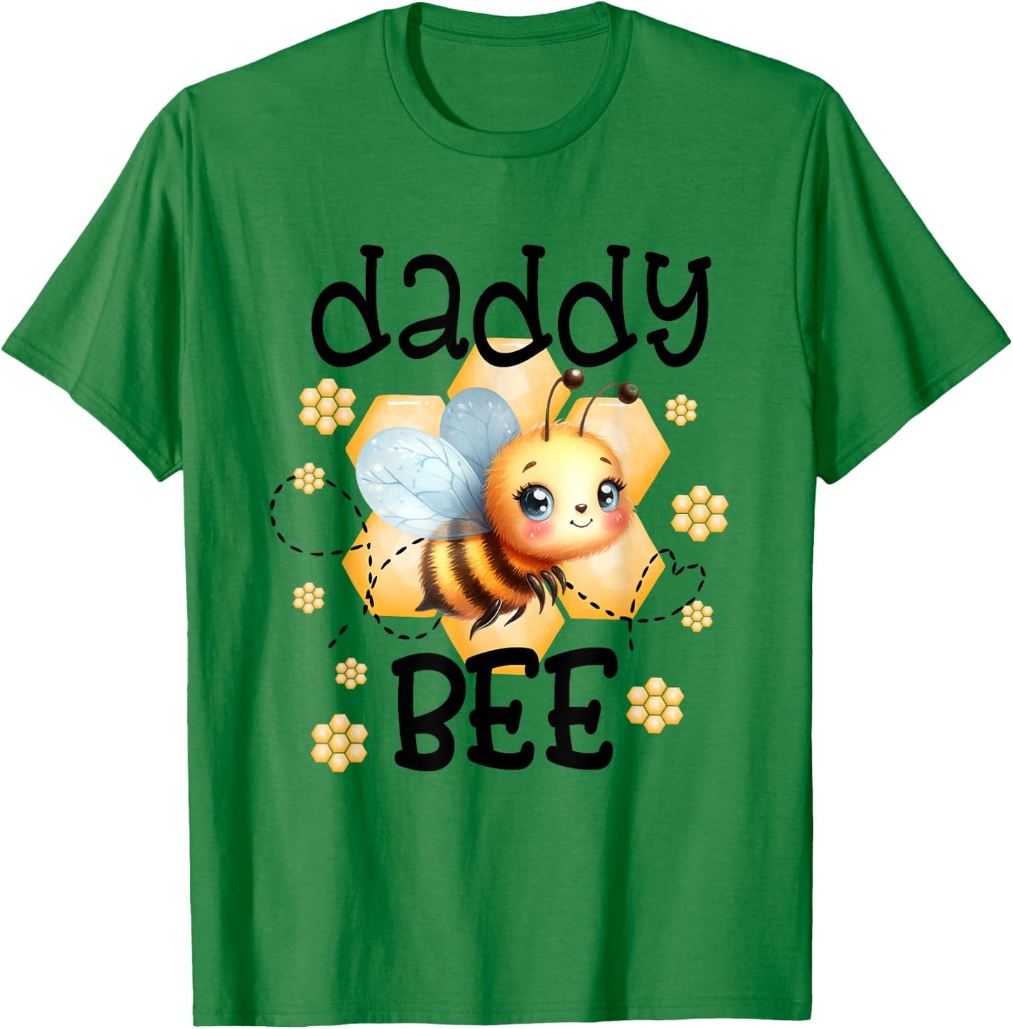 Family Bee Shirts Daddy First Bee Day Outfit Birthday T-Shirt - T-Shirt | Irish Green